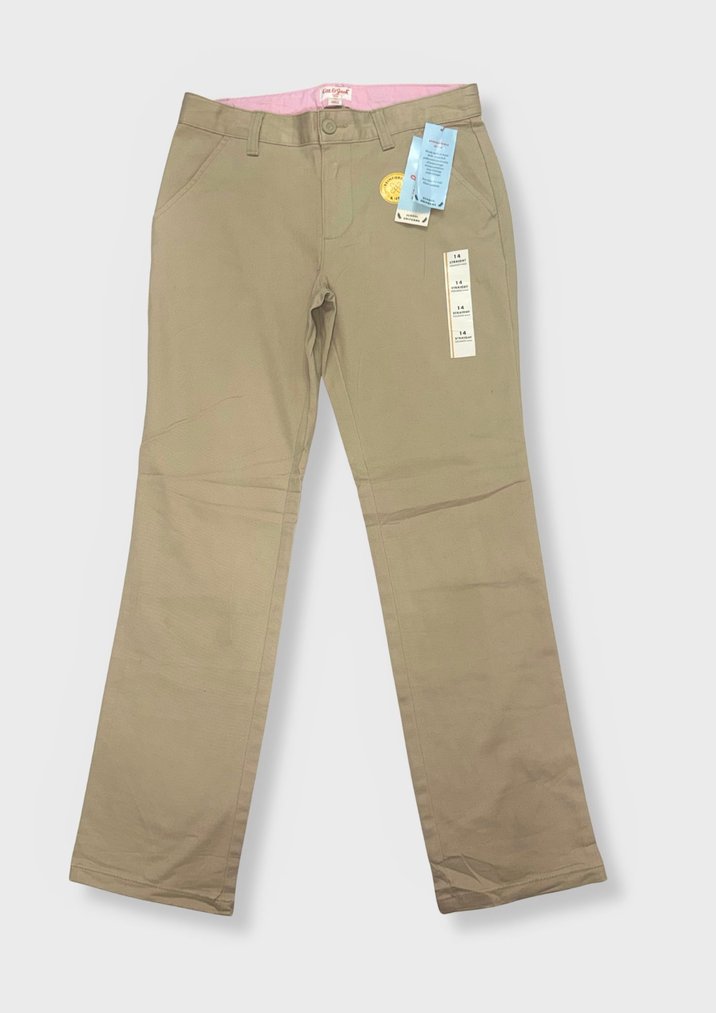 Pantalón Recto Beige — foto 2