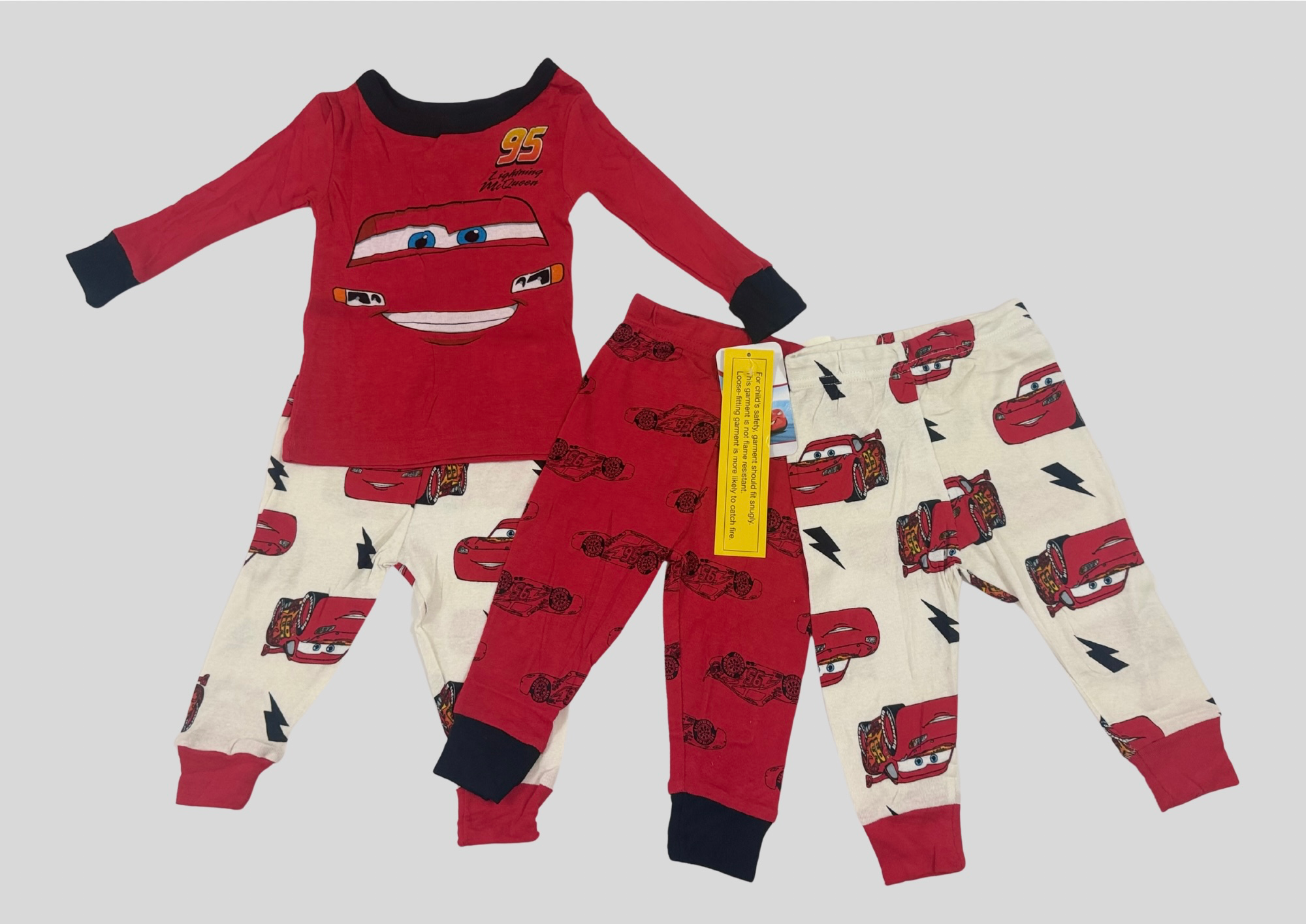 Conjunto pijama cars 4 piezas — foto 2