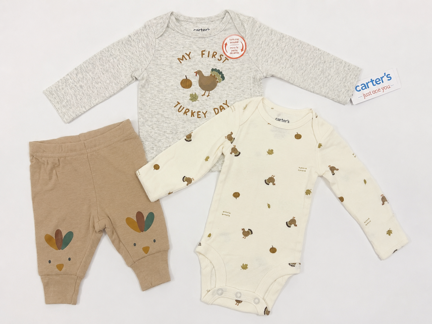 Conjunto Carter’s 3 Piezas “My First Turkey Day” — foto 2